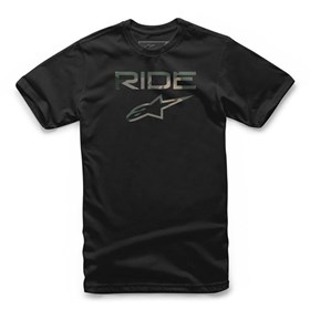 Camiseta Alpinestars Ride 2.0 Camo Preto