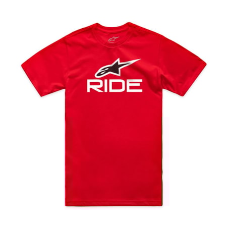 Camiseta Alpinestars Ride 4.0 Vermelho Branco Preto