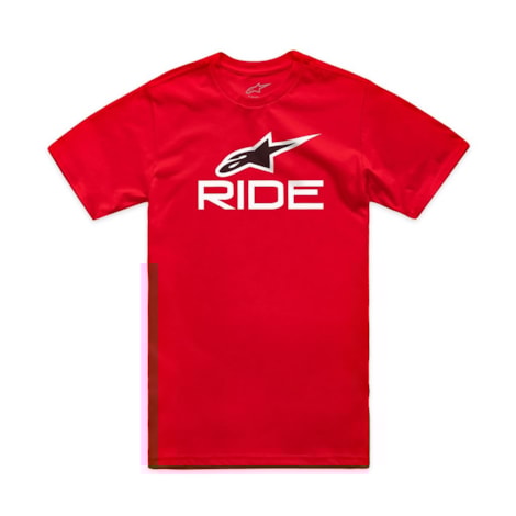 Camiseta Alpinestars Ride 4.0 Vermelho Branco Preto