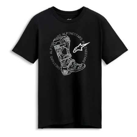 Camiseta Alpinestars Tech Boot Preto