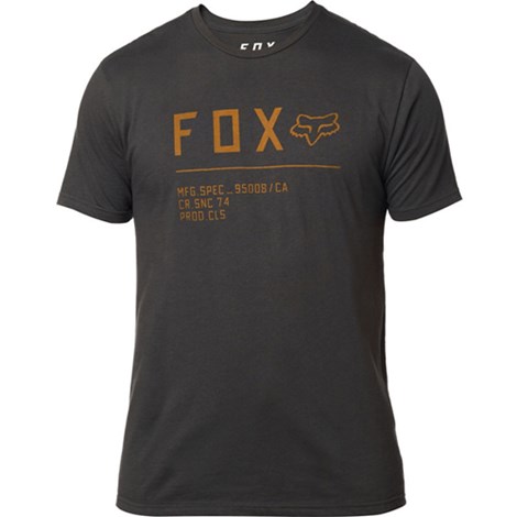 Camiseta Fox Lifestyle Non Stop SS Premium Preto Laranja