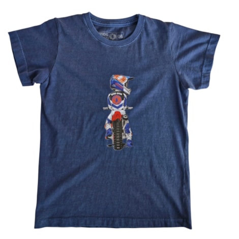 Camiseta Infantil Wide Open Pilot Azul