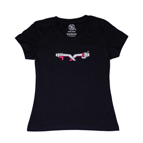 Camiseta Motivação MX Feminino Logo Rosa