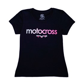 Camiseta Motivação MX Feminino Motocross Rosa