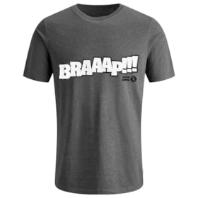 Camiseta Wide Open Braaap - Cinza