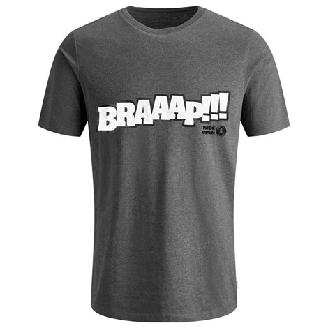 Camiseta Wide Open Braaap - Cinza