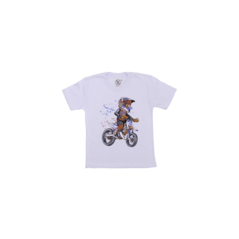 Camiseta Wide Open Infantil Orange Kids - Branco