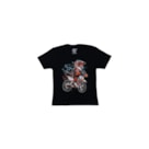 Camiseta Wide Open Infantil Orange Kids - Preto