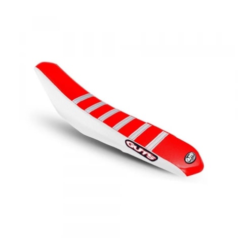 Capa de Banco Guts Honda CRF 250R 22/24 CRF 250RX 22/24 CRF450R 21/24 - Branco Vermelho Branco