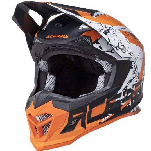 Capacete Acerbis Profile 4 - Laranja Branco