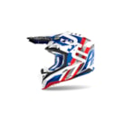 Capacete Airoh Aviator 3 Rainbow Azul Vermelho