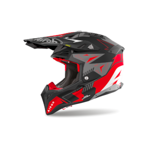 Capacete Airoh Aviator 3 Spin Vermelho Fosco
