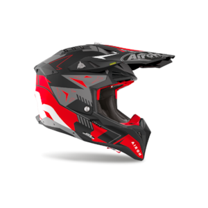 Segunda imagem do produto Capacete Airoh Aviator 3 Spin Vermelho Fosco