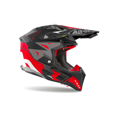 Segunda imagem do produto Capacete Airoh Aviator 3 Spin Vermelho Fosco