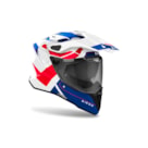 Capacete Airoh Commander 2 Reveal Azul Vermelho Gloss