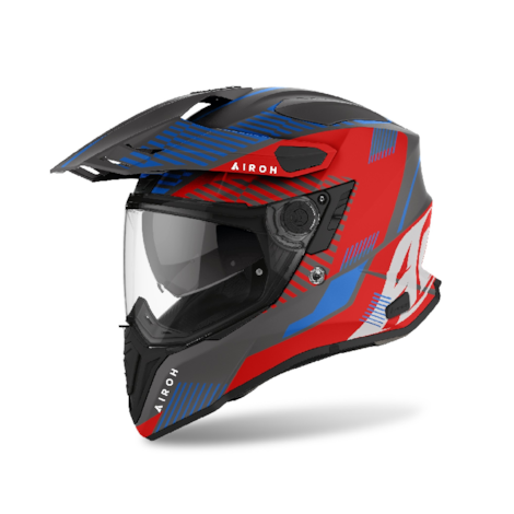 Capacete Airoh Commander Boost Vermelho Azul