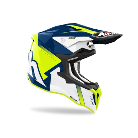 Segunda imagem do produto Capacete Airoh Strycker Blazer Amarelo