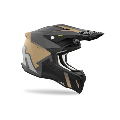 Segunda imagem do produto Capacete Airoh Strycker Blazer Dourado