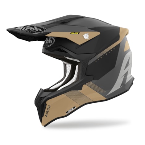 Capacete Airoh Strycker Blazer Dourado