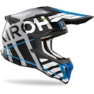 Capacete Airoh Strycker Brave Azul Cinza Gloss