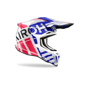 Capacete Airoh Strycker Brave Azul Vermelho Gloss