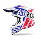 Capacete Airoh Strycker Brave Azul Vermelho Gloss