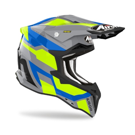 Segunda imagem do produto Capacete Airoh Strycker Glam Amarelo