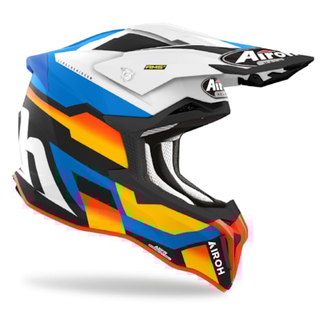 Segunda imagem do produto Capacete Airoh Strycker Glam Azul Matt