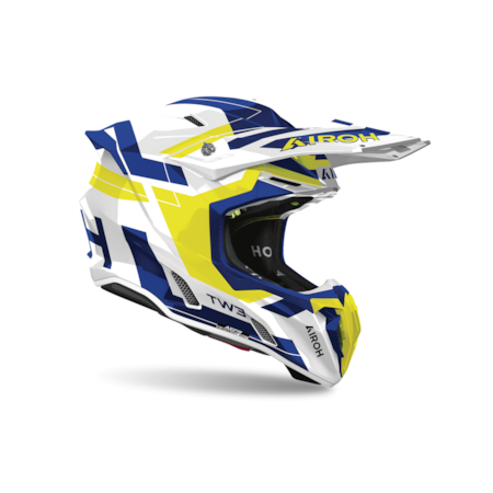 Segunda imagem do produto Capacete Airoh Twist 3 Dynasty Azul Amarelo