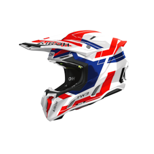 Capacete Airoh Twist 3 Dynasty Azul Vermelho