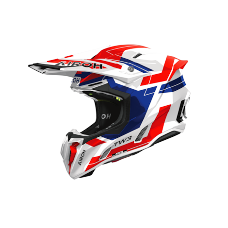 Capacete Airoh Twist 3 Dynasty Azul Vermelho