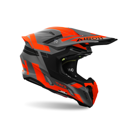 Segunda imagem do produto Capacete Airoh Twist 3 Dynasty Laranja Fosco