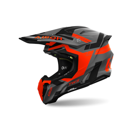 Capacete Airoh Twist 3 Dynasty Laranja Fosco