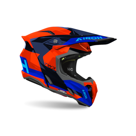 Segunda imagem do produto Capacete Airoh Twist 3 Fancy Laranja Azul