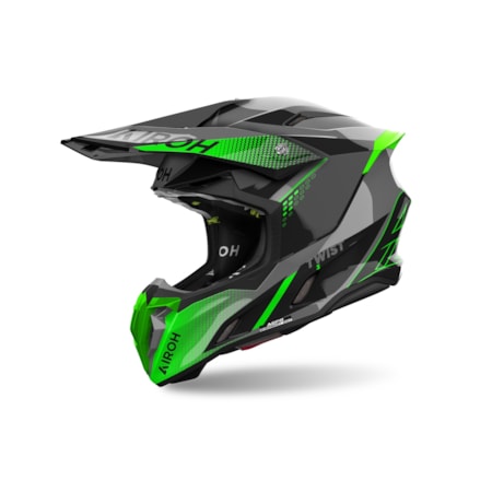 Capacete Airoh Twist 3 Shard Verde Gloss