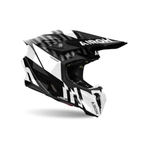 Segunda imagem do produto Capacete Airoh Twist 3 Thunder Preto Branco