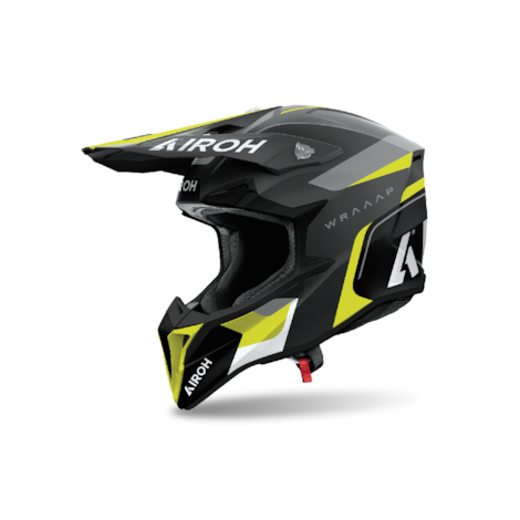 Capacete Airoh Wraaap Conquer Amarelo Flúor