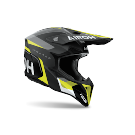 Segunda imagem do produto Capacete Airoh Wraaap Conquer Amarelo Flúor