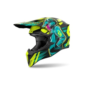 Capacete Airoh Wraaap Cyber Amarelo Fosco