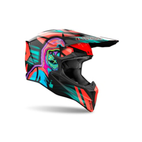 Capacete Airoh Wraaap Cyber Laranja Gloss