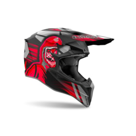 Capacete Airoh Wraaap Cyber Vermelho Fosco