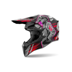 Capacete Airoh Wraaap Cyber Vermelho Fosco