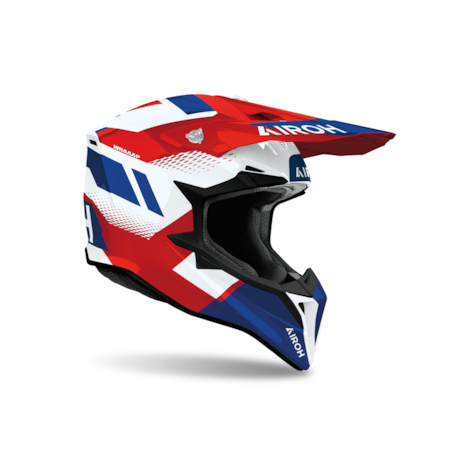 Segunda imagem do produto Capacete Airoh Wraaap Vision Vermelho Azul