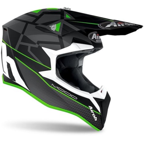 Segunda imagem do produto Capacete Airoh Wraap Mood - Verde Fosco