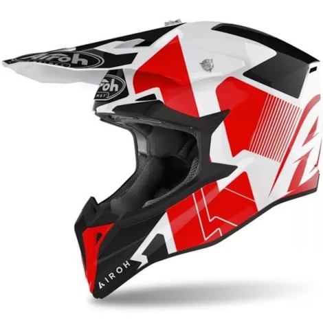 Capacete Airoh Wraap Raze Red Gloss