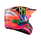 Capacete Alpinestars SM10 Deegan Monster - Laranja Flúor Roxo Rosa