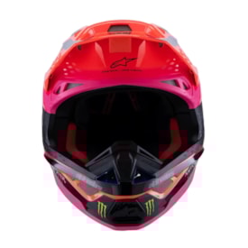 Segunda imagem do produto Capacete Alpinestars SM10 Deegan Monster - Laranja Flúor Roxo Rosa