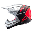 Capacete Alpinestars SM10 Flood - Laranja Prata Fosco Gloss