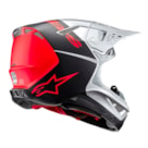 Capacete Alpinestars SM10 Flood - Laranja Prata Fosco Gloss