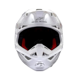 Segunda imagem do produto Capacete Alpinestars SM10 Solid Branco Gloss